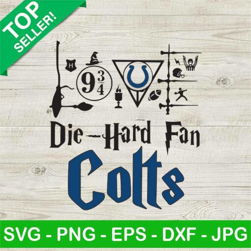 Die Hard Fan Colts Harry Potter Svg