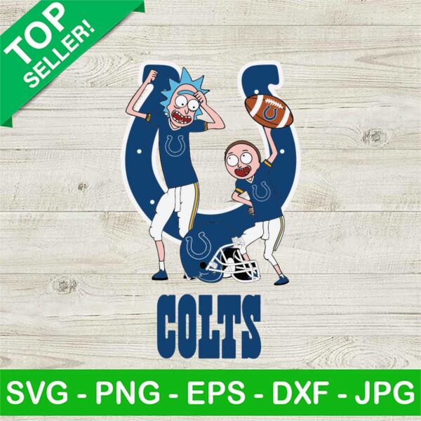 Rick And Morty Indianapolis Colts NFL SVG