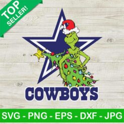 Grinch Stole Christmas Dallas Cowboys NFL SVG, Grinch Stealing Christmas Tree SVG, Dallas Cowboys Christmas SVG, Football Season SVG