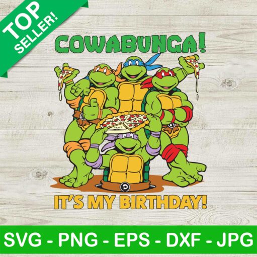 Ninja Turtle It'S My Birthday Svg