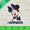 Minnie Mouse Cowboys NFL SVG