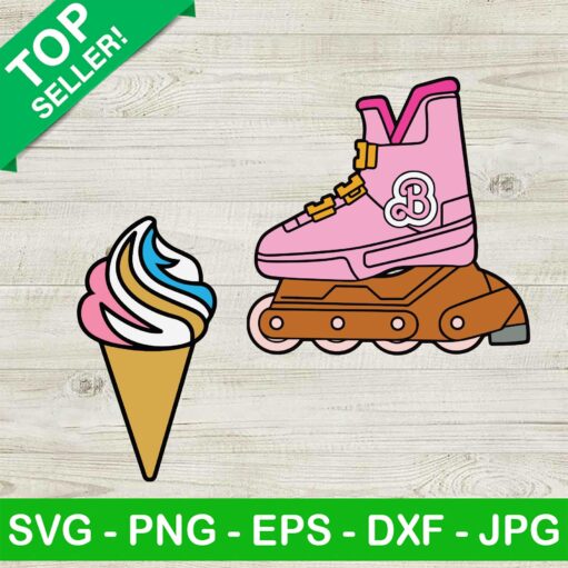 Barbie Inline Skate Svg