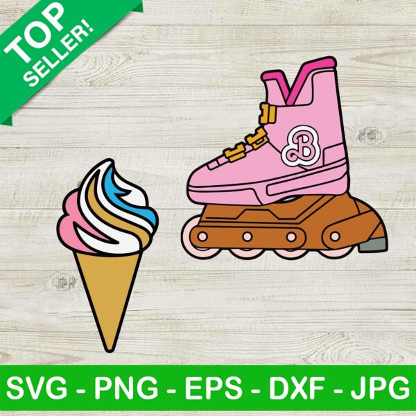 Barbie Inline Skate SVG