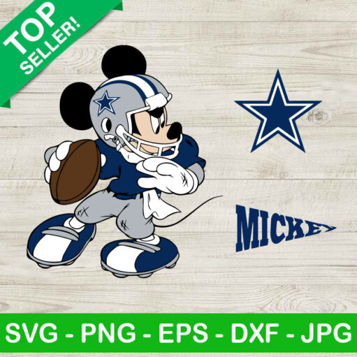 DALLAS COWBOYS MICKEY NFL TEAM FOOTBALL PNG CLIPART ILLUSTRATION