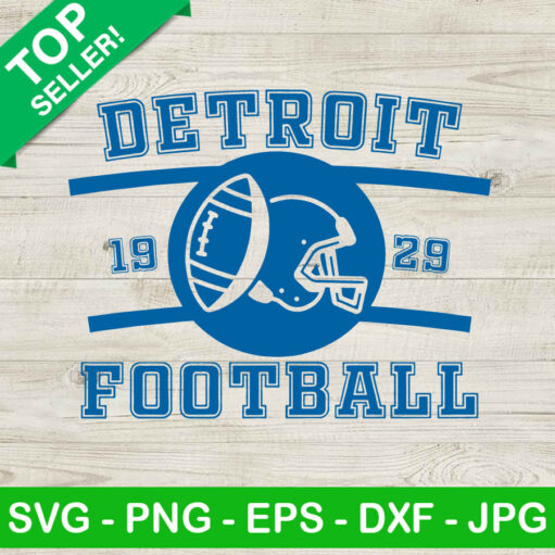 Detroit Lions Football 1929 Svg