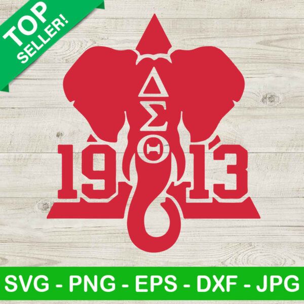 Delta Sigma Theta 1913 Elephant SVG, 1913 AEO Elephant SVG, 1913 Elephant SVG, AEO SVG