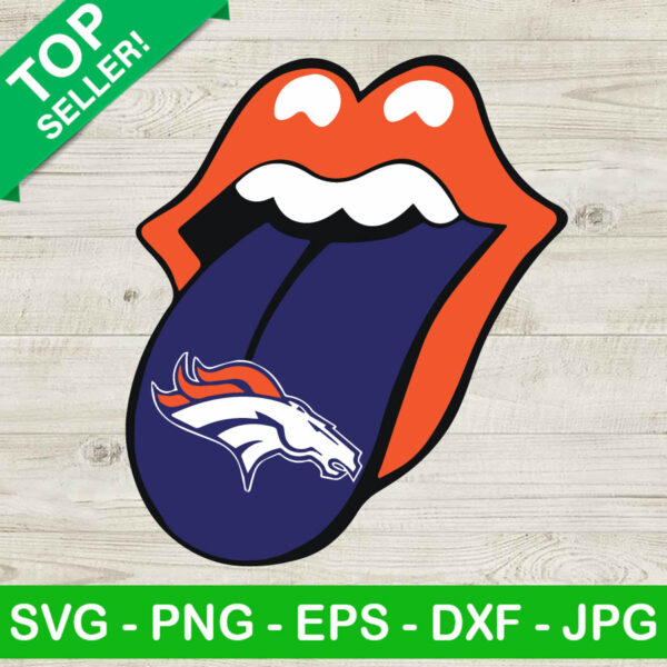 Denver Broncos Tongue SVG