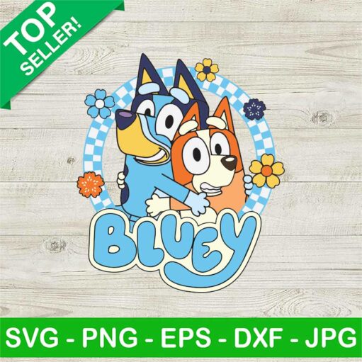 Bluey Bingo Checkered SVG