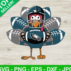 Philadelphia Eagles Turkey Thanksgiving SVG, Philadelphia Eagles NFL Logo SVG, Happy Thanksgiving Day SVG