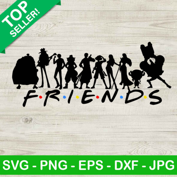 Anime One Piece Friends SVG