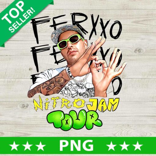 Ferxxo Nitro Jam Tour PNG, Feid Ferxxo Rapper Sublimation transfer PNG, Jam Tour PNG