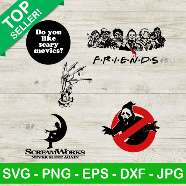 Freddy Krueger Horror Friends SVG