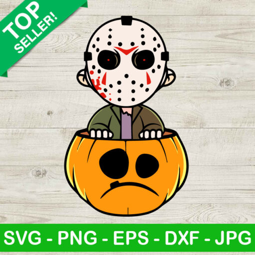 Jason Voorhees Pumpkin halloween SVG