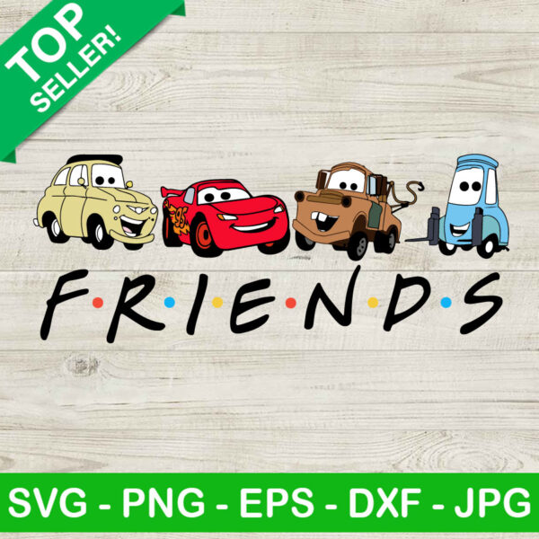 Lightning Mcqueen Friends SVG