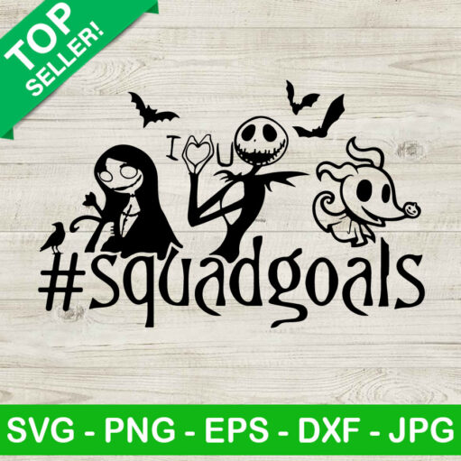 The Nightmare Before Christmas Squadgoals Svg