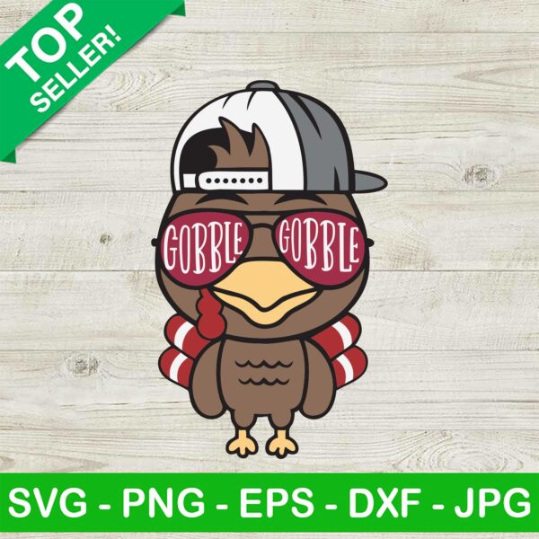 Baby Gobble Gobble Thanksgiving SVG, Turkey Gobble Gobble SVG, Happy Fall Thanksgiving SVG