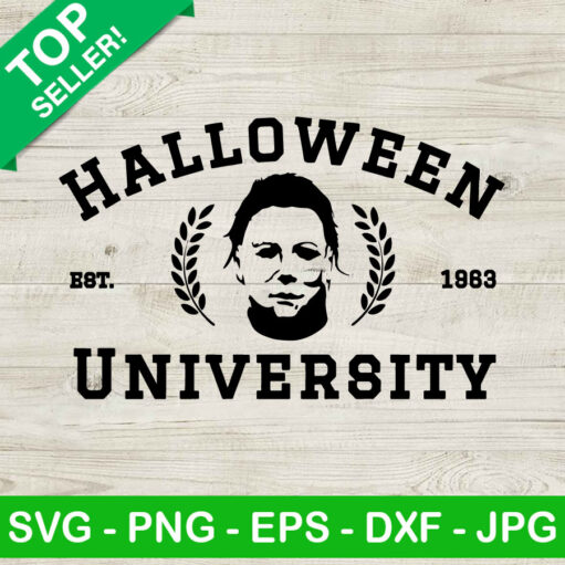 Michael Myers Halloween University Svg
