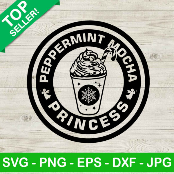 Peppermint Mocha Princess SVG