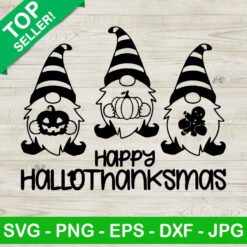 Happy Hallothanksmas Gnomes SVG