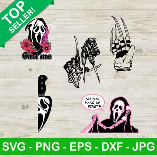 Hang Up Ghost Face Svg Bundle