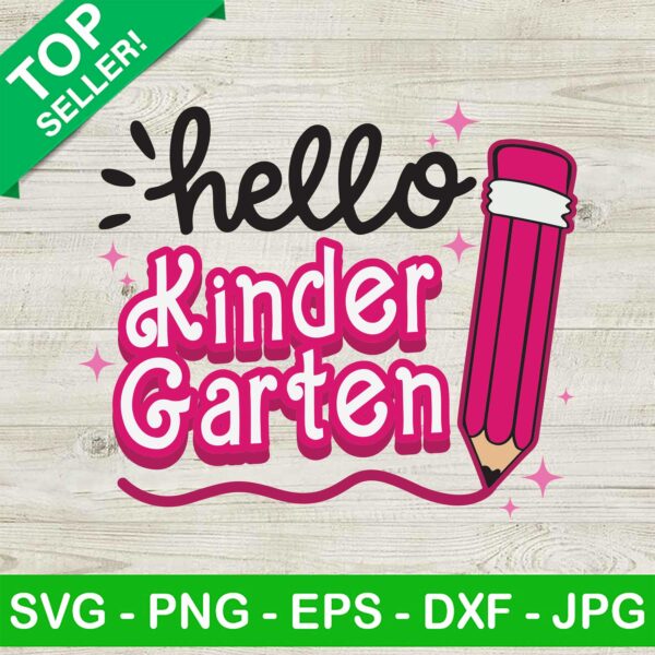 Barbie Hello Kindergarten SVG