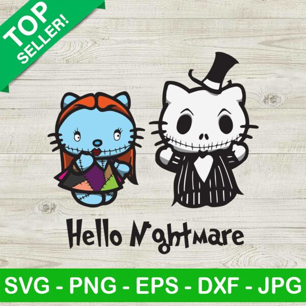 Hello Kitty Nightmare Before Christmas SVG