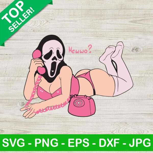 Sexy Horror Ghostface SVG, Scream Girl SVG, Halloween Killer SVG, Horror Movie SVG, Funny Halloween SVG