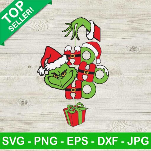 Grinch Face Ho Ho Ho Svg