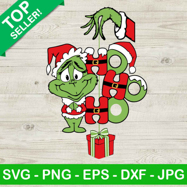 Grinch Hohoho Santa Claus SVG