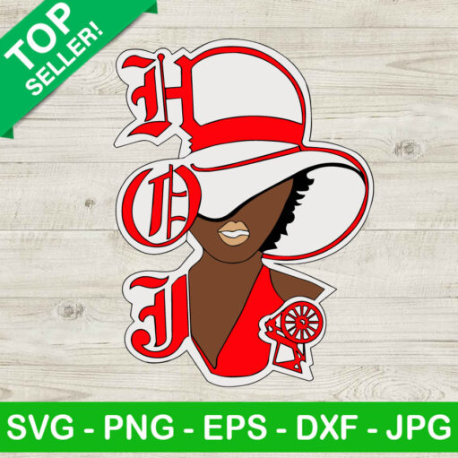 Hoj Lady In White Hat Svg