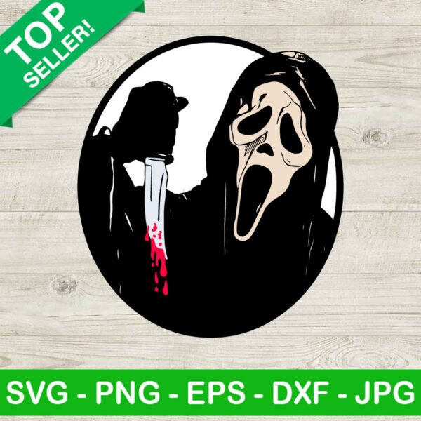 Scream Ghostface Horror Knife SVG