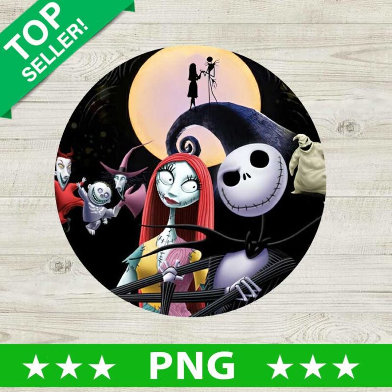 Jack Sally Skellington And Lock Shock Barrel PNG, Nightmare Before Christmas Sublimation transfer PNG, Halloween Movie PNG