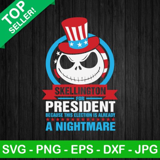 Skellington For President Svg