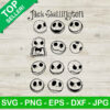 Jack Skellington Face SVG bundle