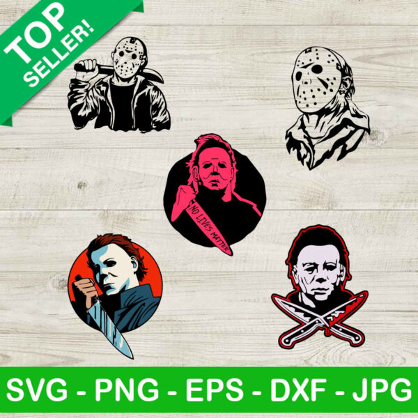 Jason Voorhees And Michael Myers SVG bundle