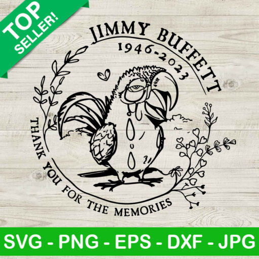 Jimmy Buffett Thank You For The Memories Svg