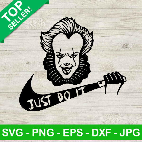 Scary Pennywise Just Do It SVG