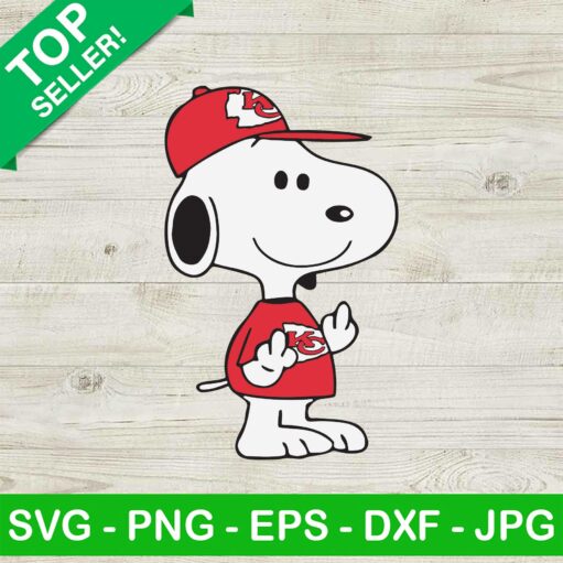 Snoopy Kansas City Chiefs Team SVG