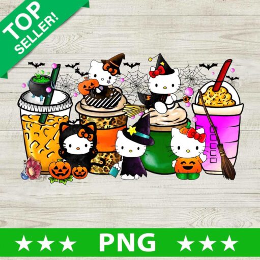 Halloween Hello Kitty Coffee Png