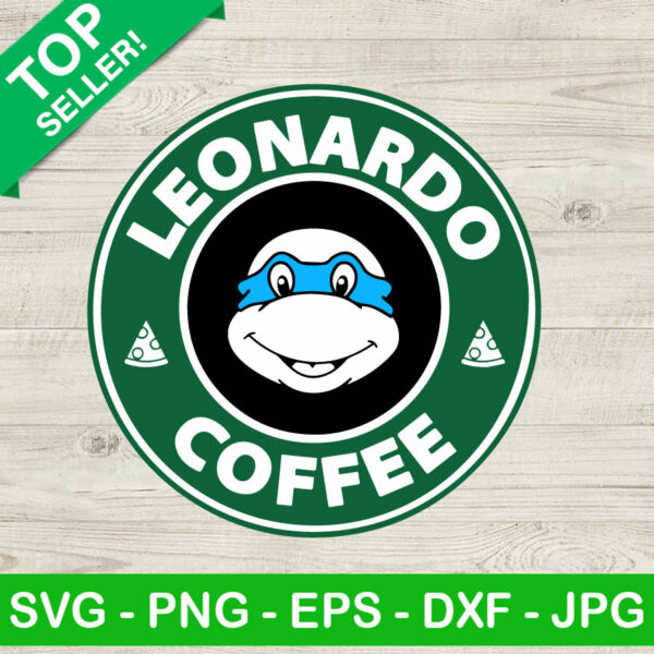 Leonardo Ninja Turtle Coffee SVG