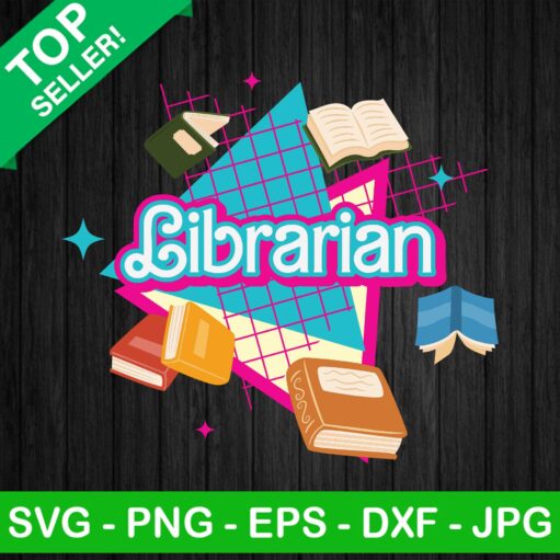 Librarian Barbie 90S Svg