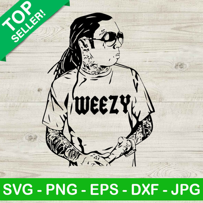 Lil Wayne SVG Weezy SVG, Lil Wayne SVG, Lil wayne Rapper SVG cut file ...