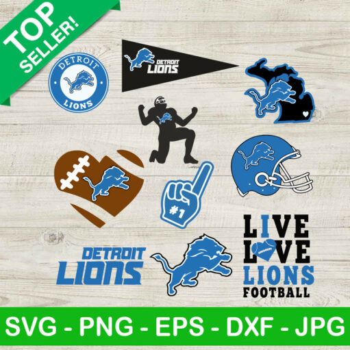 Detroit Lions Bundle SVG