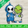 Grinch And Jack Skellington Detroit Lions SVG
