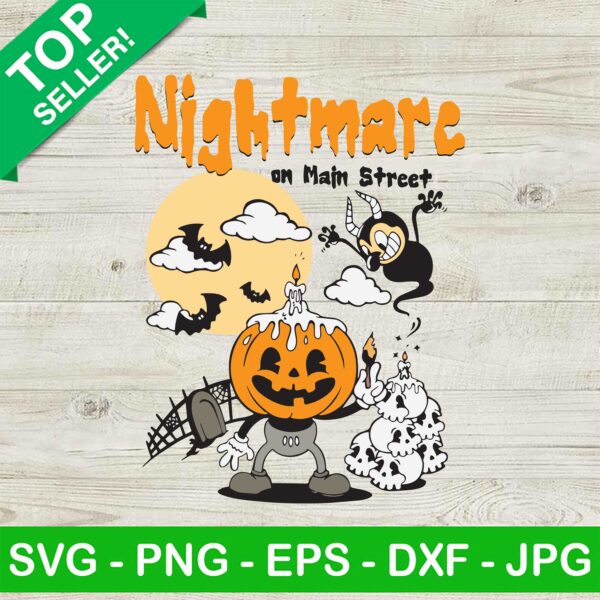 Disneyland Nightmare on Main Street Halloween SVG