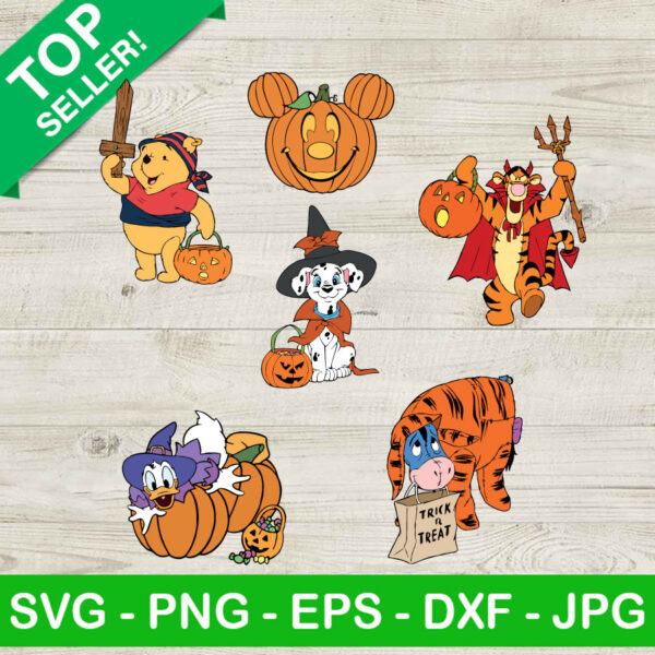 Halloween Disney Characters SVG Bundle