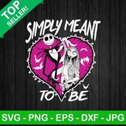 Jack And Sally Simply Meant To Be SVG