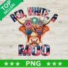 Red White And Moo PNG