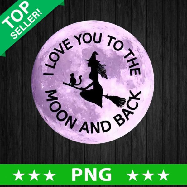 Halloween Love You To The Moon And Back PNG