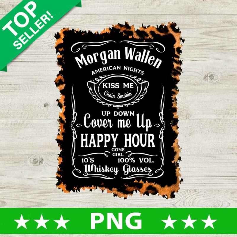 Wallen Cover Me Up PNG, Wallen Whisky Label Sublimation